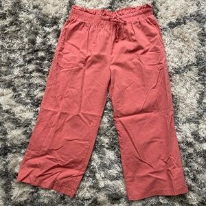 Coral Linen Women’s Pants